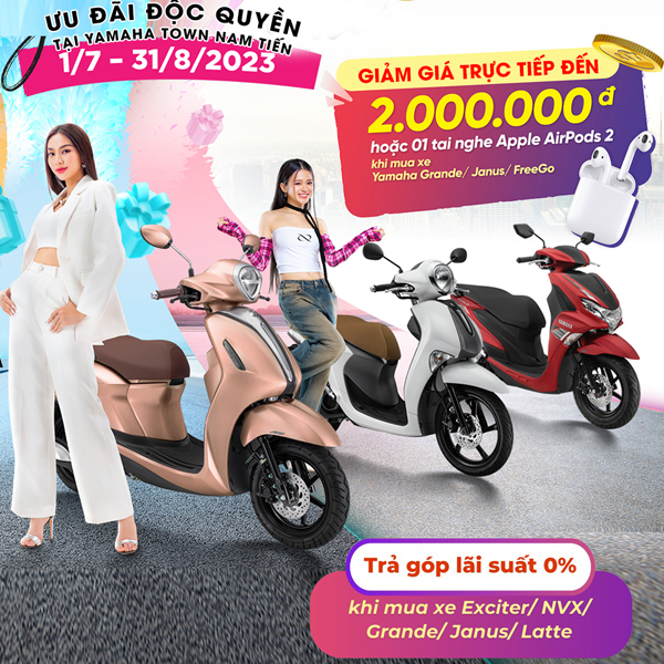 Mua xe máy Yamaha Janus giá ưu đãi tại đại lý ủy quyền