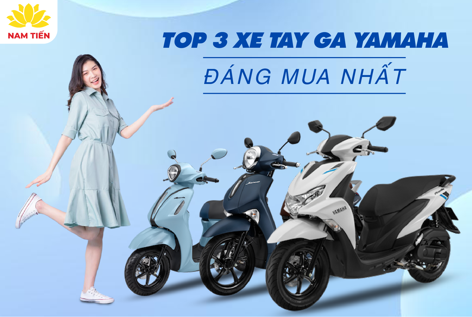 Top 3 xe tay ga Yamaha đáng mua nhất